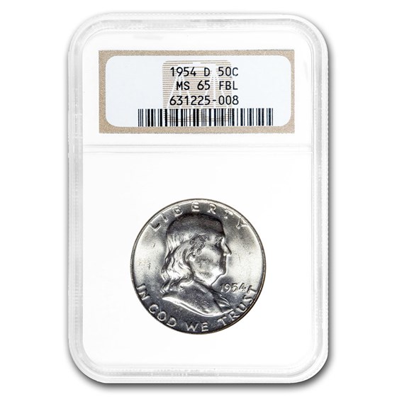 1954-D Franklin Half Dollar MS-65 NGC (FBL) 1954-D Franklin Half Dollar MS-65 NGC (FBL)